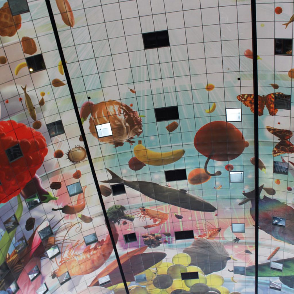 The Markthal (Market Hall) in Rotterdam.