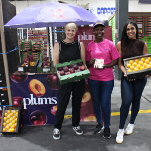 Left To Right Ruth Behr Patience Mabuza And Wilechia Van Der Westhuizen