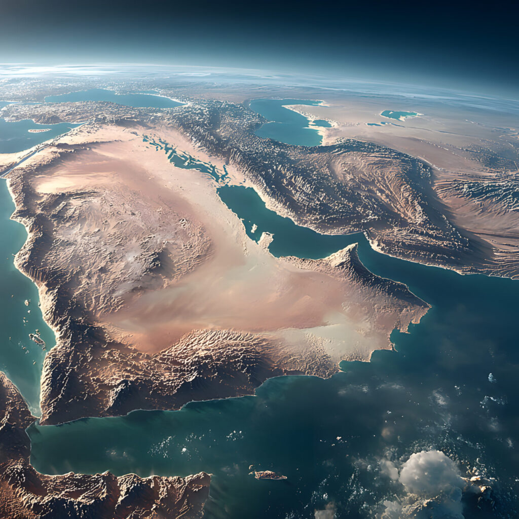 Israel Usa Iraq Iran Syria Middle East Country Natioal Asia Egypt Jordan Yemenwar Qatar Lebanon Kuwait Oan Arab Saudi Arabia Turke Blue Sky Background Wallpper Copy Space Conflict Crde Oil Gulf