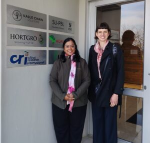 Nitasha Baijnath-Pillay (Hortgro) & Axelle Rupert (COLEAD)