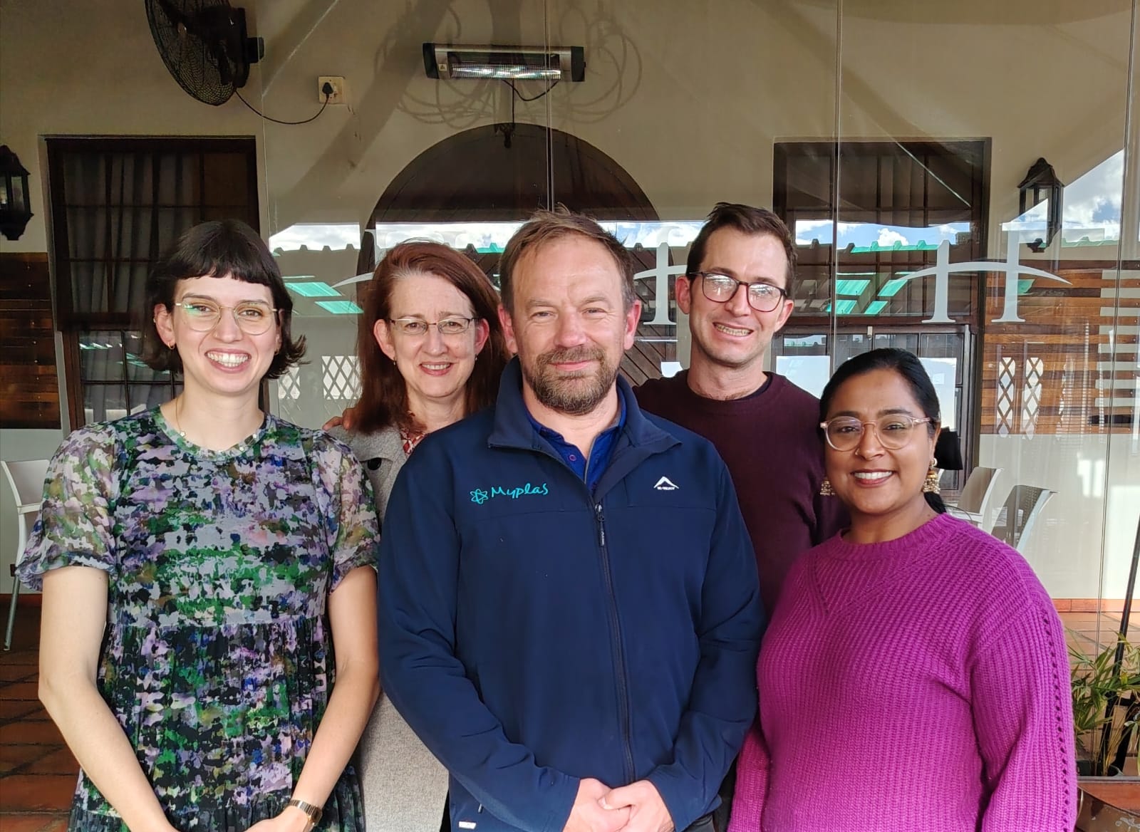 Axelle Rupert (COLEAD), Dr Kirsten Barnes (ACEN), Johan Conradie (MyPlas), Mr Oliver Bonstein (SAPRO), and Nitasha Baijnath-Pillay (Hortgro).