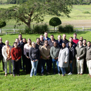 The previous young leader group recently received their diplomas; amongst them are the new Provar CEO, Tristan Dorfling at the back on the left and Richard Hutton-Squire at the back on the right Western Cape Young Farmer of the Year